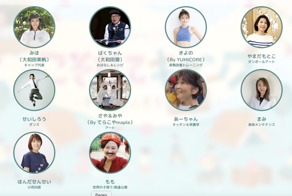 こそだてキャンプのリーダー紹介